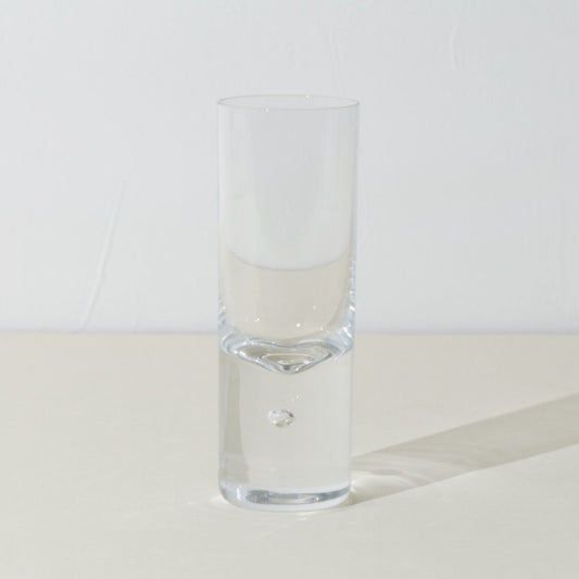 GLASS CUP WITH SMALL BUBBLE