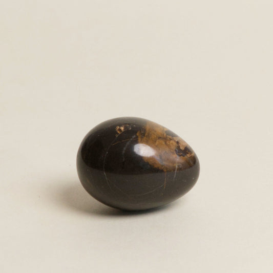 EGG OBJECT ONYX BROWN