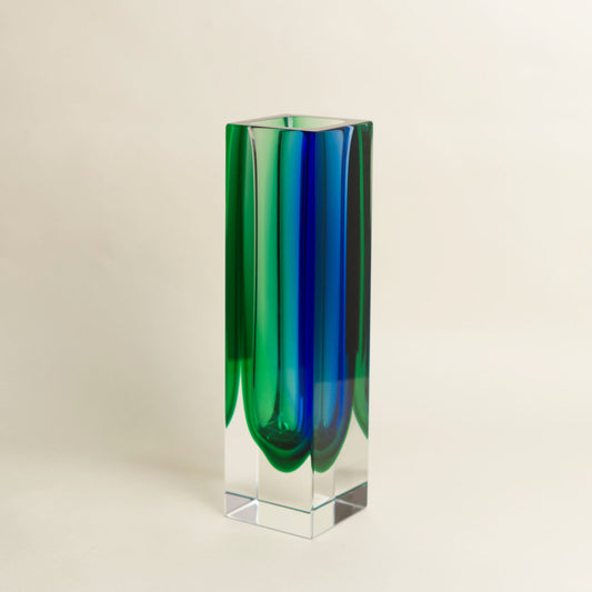 GLASS VASE BLUE×GREEN