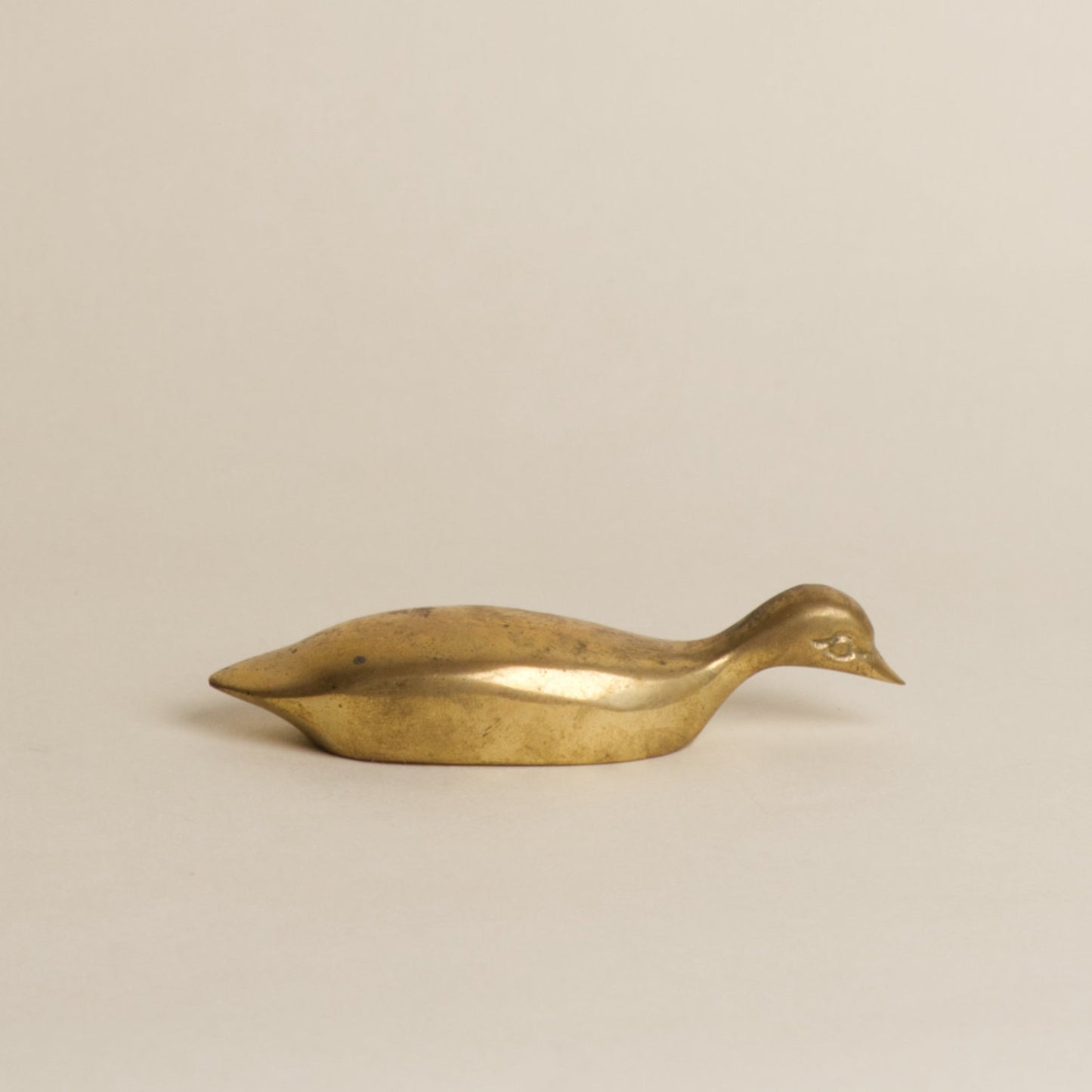 真鍮のオブジェ 鴨