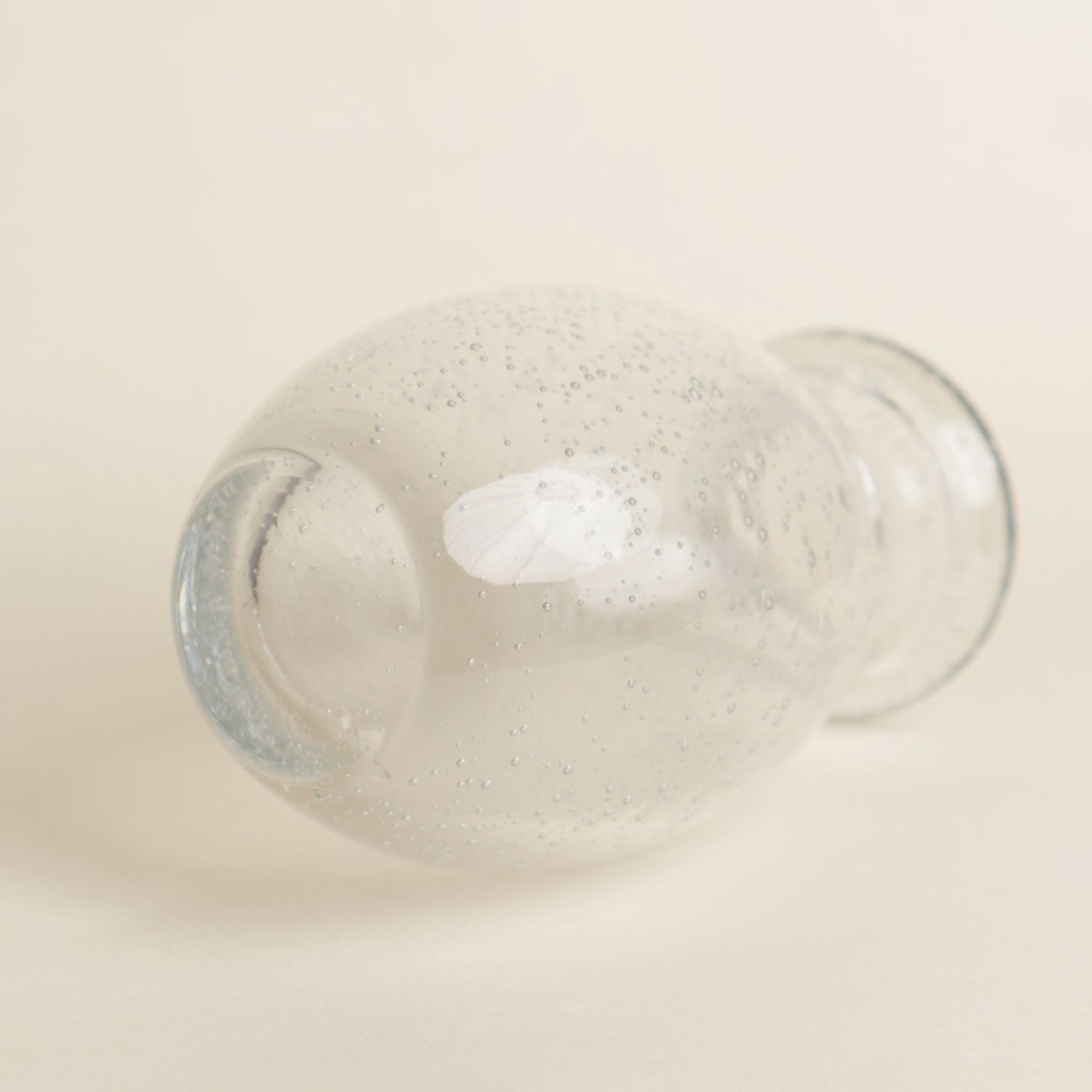 GLASS FLOWER VASE BUBBLE