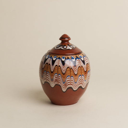 CERAMIC POT MARBLE PATTERN