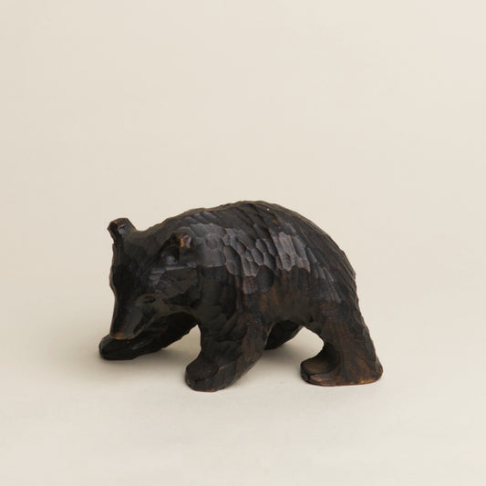 WOOD CARVING BEAR BABY