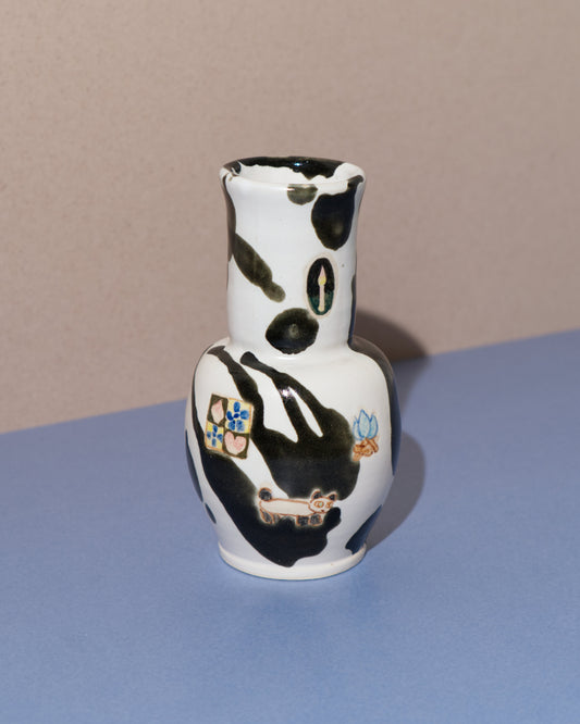 PRAY AND KITTY PASSING AWAY VASE