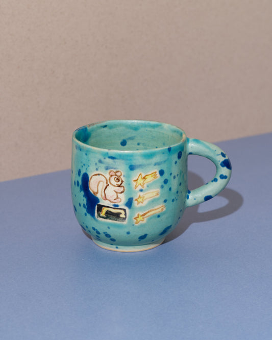 METEOR SHOWER AND SQUIRREL MUG